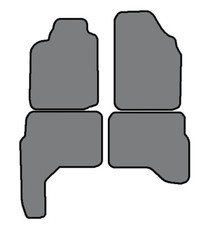 1997-2004 Mitsubishi Montero Sport 4pc Custom Fit Carpet Floor Mats-black