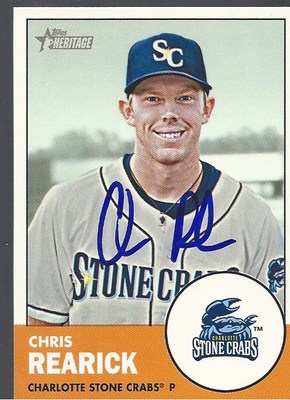 San Diego Padres CHRIS REARICK Signed Heritage Card | eBay