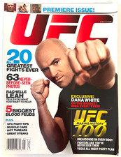 pre owned UFC Premiere Issue Magazine Summer 2009 1st Dana White Cover UFC 100