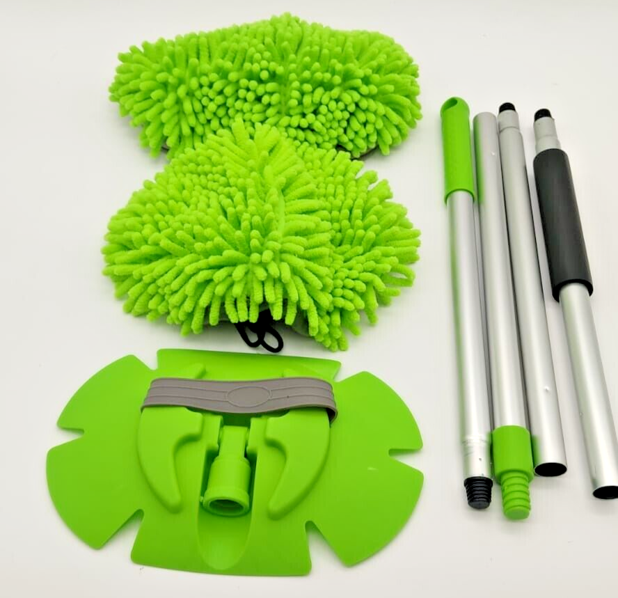 62 Microfiber Car Wash Brush Mop Kit Mitt Sponge with Long Handle Car
