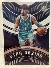 LaMelo Ball 2022-23 Optic Star Gazing Insert 8 Charlotte Hornets Basketball Card