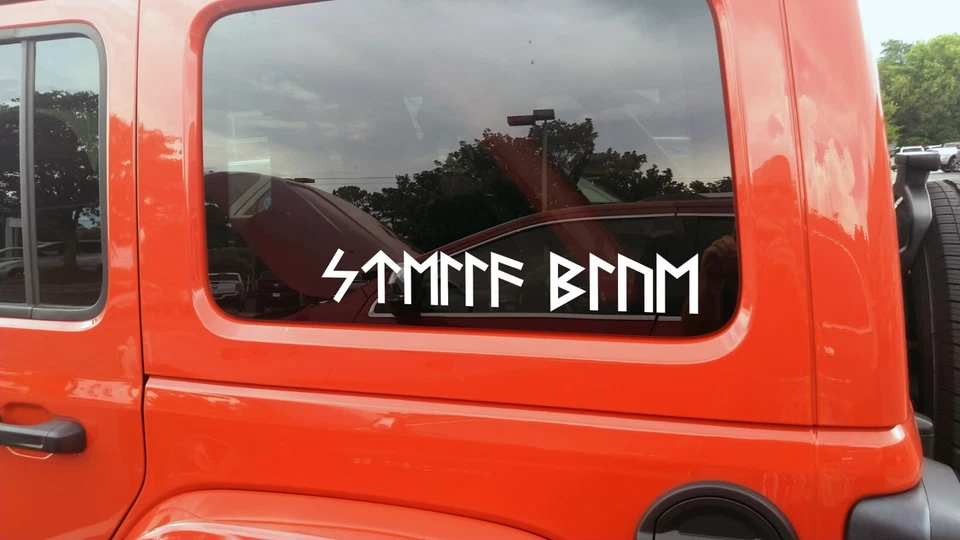 Заказная виниловая наклейка руны викингов текстовая наклейка старейшина футарк 1–20 дюймов 20 цветов - Изображение 4 из 4