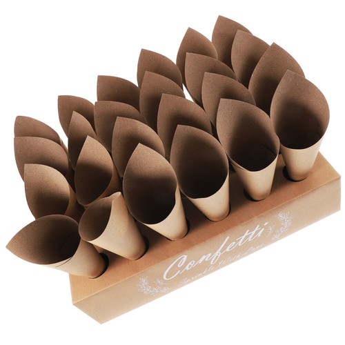 Konfetti -Kegelkastendekoration Damen Aus Kraftpapier Konfetti- - Bild 2 von 12