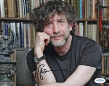 Neil Gaiman Sandman Autographed Signed 8x10 Photo ACOA