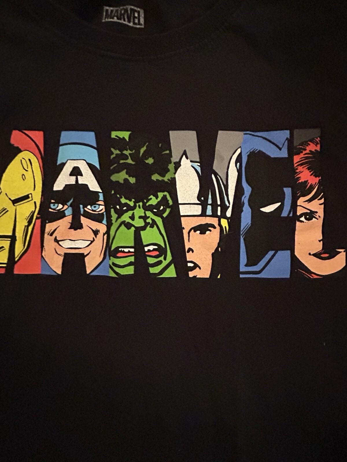 Marvel Tshirt Size Large Ironman Hulk Captain America Black Panther