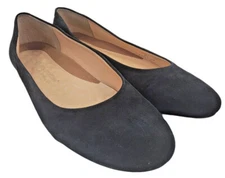 Walking Cradles Women's Black Leather Casual Comfort Ballet Flats Shoes Size 9 M