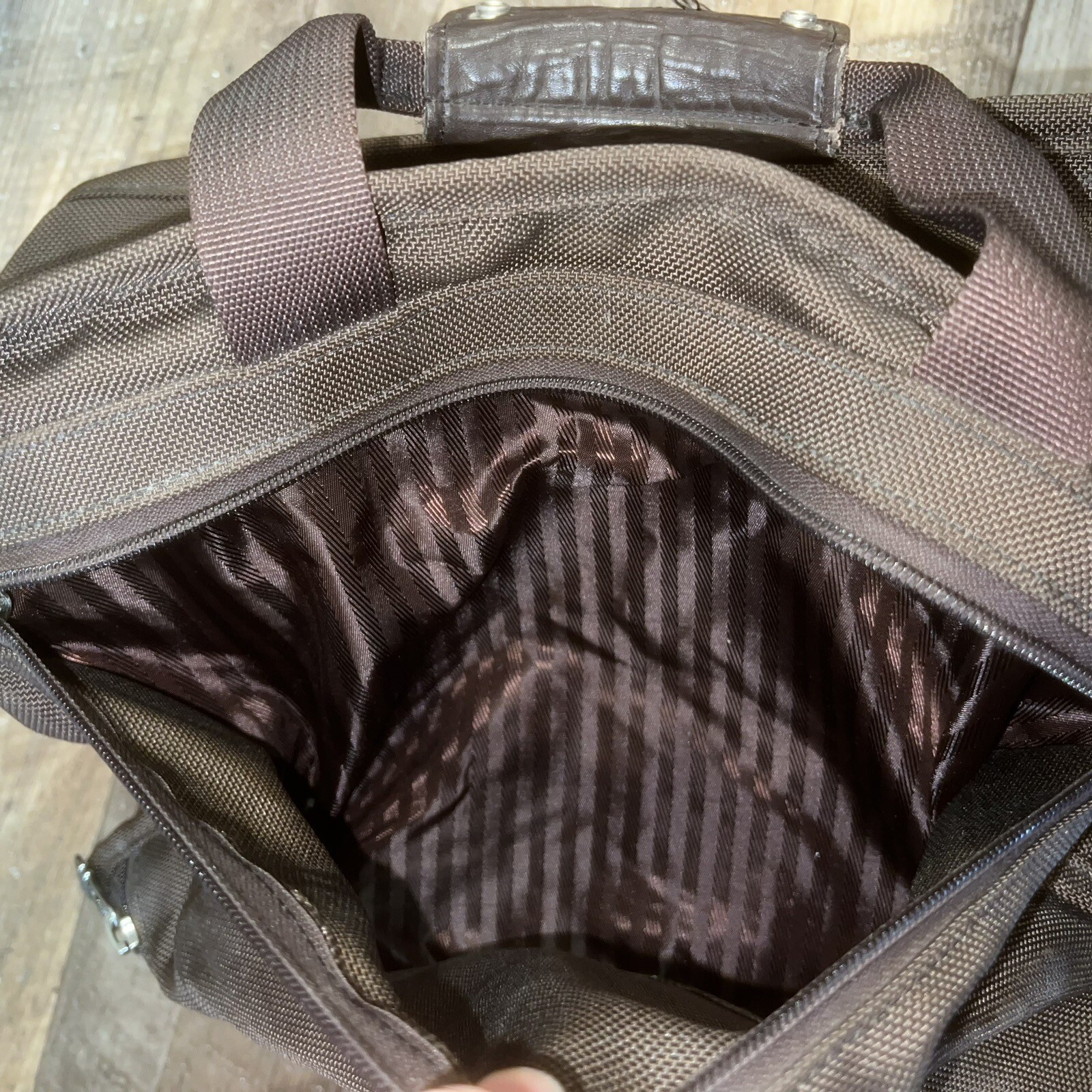 Tumi Brown Ballistic Duffle Carry-On Nylon Travel Bag, Clean, USA. VG Cond