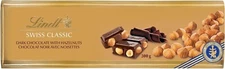 LINDT SWISS CLASSIC Gold Dark Chocolate Bar with Hazelnuts, 300 Gram Chocolate