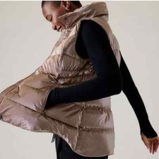 Athleta Downtown Metallic Vest PLUS SIZE 2X  Pyrite Shine #793250 NEW