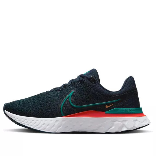 Nike React Infinity Run Flyknit 3 Running Shoes - Obsidian & Bright Spruce - Size 9.5  