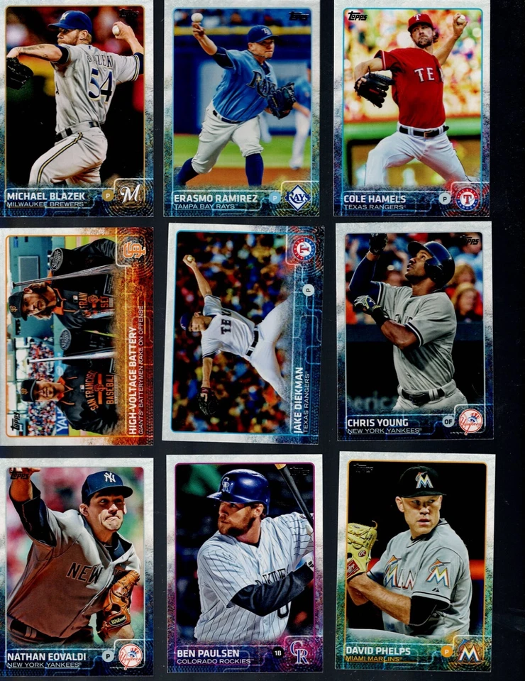 2015 TOPPS Baseball  U1-250 Complete Your Set BUY MORE SAVE MORE - Image 2 of 4