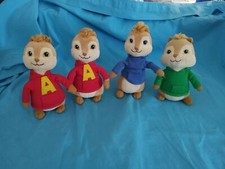 TY Beanie Baby,  (2)Alvin,  Simon,  Theodore. Simons glasses are gone,