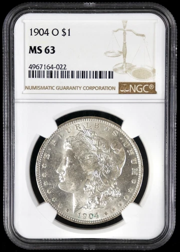 1904-O $1 Morgan Silver Dollar Coin Graded NGC MS 63