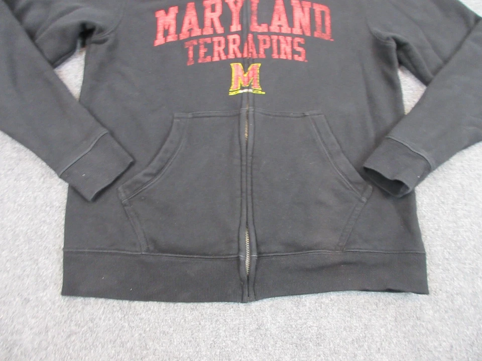 Maryland Terrapins Sweater Mens Adult Medium Black College Basketball Fanatics - Image 2 of 4