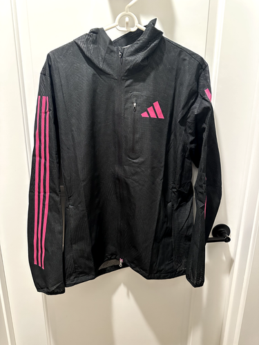 Adidas 2023 Pro Elite Team Marathon Jacke Schwarz/Pink HR5659 Herren Größe M