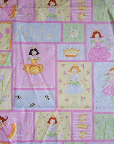2 pc 1-1/2 YDS Kate Honarvar Princess Ballet Dance Timeless Treasures Fabric 44" - Picture 4 of 12