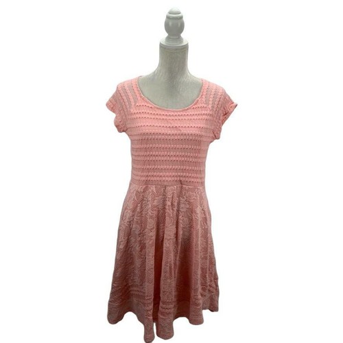 NY Collection Women’s Dress Skater Dress Lace Stretch Floral Short Sleeves Lined