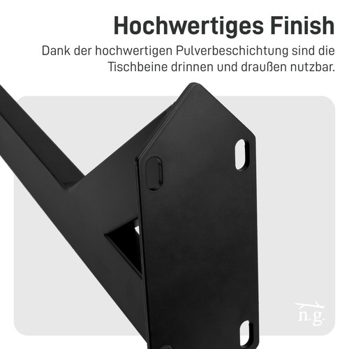 4x Y Legs Tischbeine - Möbelfüße aus Metall in Y-Form Schwerlast Tischgestell - Bild 12 von 35
