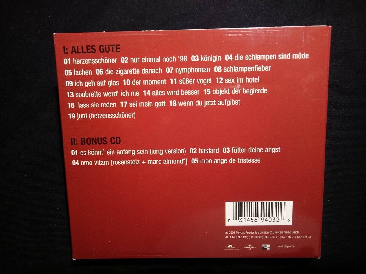 【中古】 Alles Gute Rosenstolz ROSENSTOLZ Alles Gute DIE GOLDEDITION *DO-CD-DIGIPACK*NM