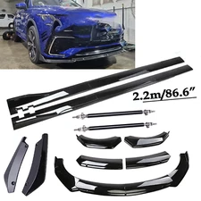 Front Bumper Spoiler Body Kit / Side Skirt For VW Tiguan R Line Body Kit L