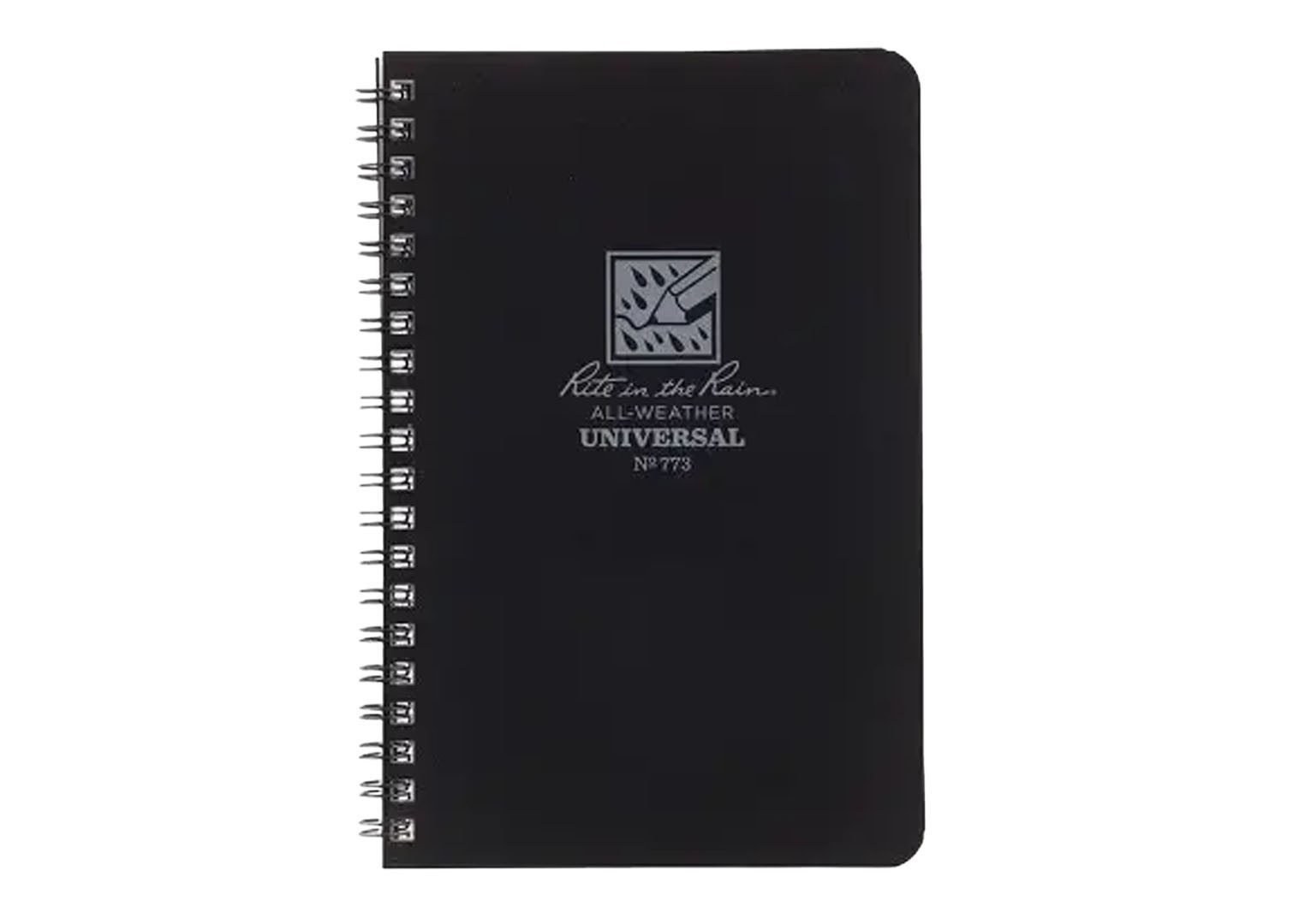 Rite in the Rain All-Weather Universal Side Spiral Notebook Survival Black