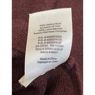 J＊J Aritzia Wilfred 100% Merino Wool Brown Knit Long Sleeve Crop