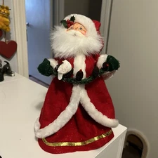 MISSING Annalee 2004 Christmas Santa Holding Garland With Dove 9.5”