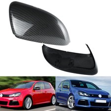 2x Carbonfaser-Stil Außenspiegel Spiegelkappe Für VW Golf 6 VI 5K1,Touran 1T3