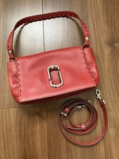 Good condition Marc Jacobs red leather shoulder bag 3way