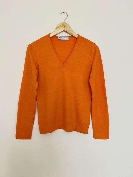 Women Fabiana Filippi Sweater Orange Wool 36 #3WOH