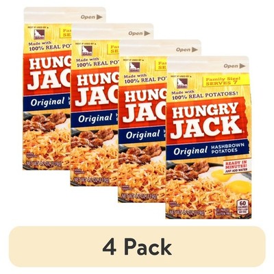 4 Pack Hashbrown Potatoes 4.2 oz Pint Carton Breakfast Side Dish