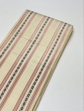 Japanese Kimono Hakata Ori Obi Belt Chikuzen Textile Half Width Cream Color