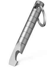Keychain Pry Bar, Titanium Mini EDC Prybar Multitool with Bottle Opener, Pock...