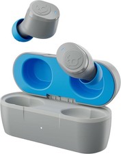Skullcandy Jib True 2 Wireless Earbuds Gray Blue Noise Isolating Sweat Resistant