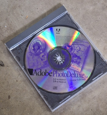 Vintage 1998 Adobe Photo Deluxe Home Edition 3.0 for Windows & 2.0 for Mac