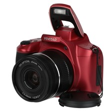 vivitar 10X Optical Zoom Digital Camera RED