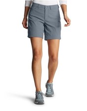 60 Eddie Bauer Women  s Rainier shorts- Graphite- Size 6 30  W - NEW Tags