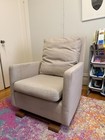 Como Glider Rocking Chair - great condition sand beige walnut feet super cozy — photo 1