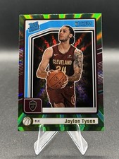 2024-25 Panini Donruss - Rated Rookie Jaylon Tyson #206 Holo Green Laser (RC)