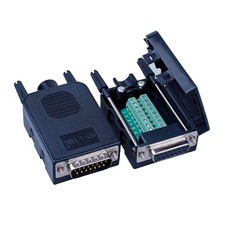 ANMBEST DB15 Solderless Serial to 15-pin Port Terminal Adapter Black
