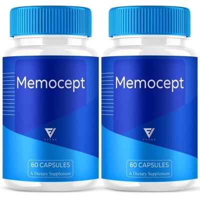(2 Pack) Memocept Advanced Brain Support, Memocept Supplement (120 Capsules)