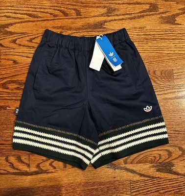 Adidas x CLOT By Edison Chen Woven Shorts Unisex Size 2XS Navy Blue JN7721 NWT