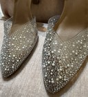 A New Day Isabel Women's Clear Rhinestone Mesh Slingback Heels US Size 6/12  — photo 6