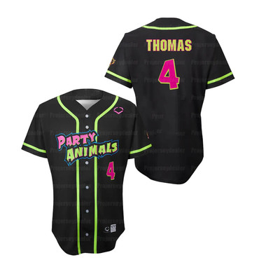 Savannah Bananas Party Animal #4 Baseball Jersey Team AOP 3D TMB5301