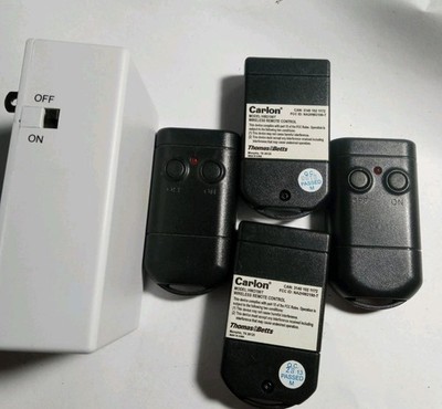 Carlon Light Switch Receiver  HW00315 White With 4 Remotes 2 Remotes Work 