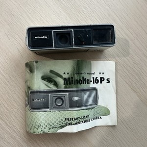 Vintage 60s Minolta 16 Ps Subminiature 16mm Film Spy Camera With Manual UNTESTED