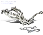 Stainless Steel Exhaust Header For 1990 to 1997 Nissan D21 Pickup 2.4L W/ Gasket
