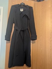 Rocha John Rocha, Navy Ladies Trench coat, waist tie a, Size 10