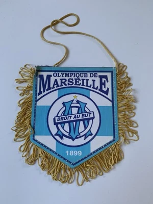 OM Olympique de Marseille fanion vintage football pennant - Photo 1/2