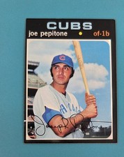 1971 Topps #90 Joe Pepitone Chicago Cubs BASEBALL Card 3F